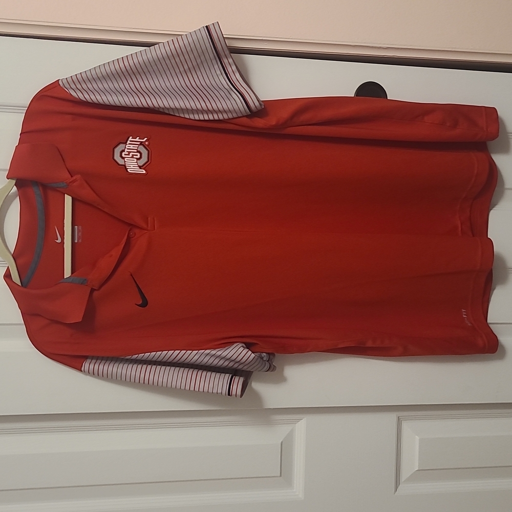 Ohio State Polo Shirt stripes XXL